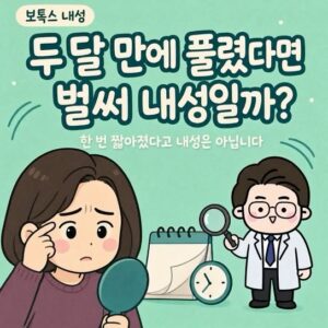 Video by 점문가/장인이 on July 19, 2026. May be an image of text that says '보톡스 내성 두달 만에 풀렸다면 1 벌써 내성일까? 한 한번 번 짧아졌다고 내성은 아닙니다 ခိတ'.