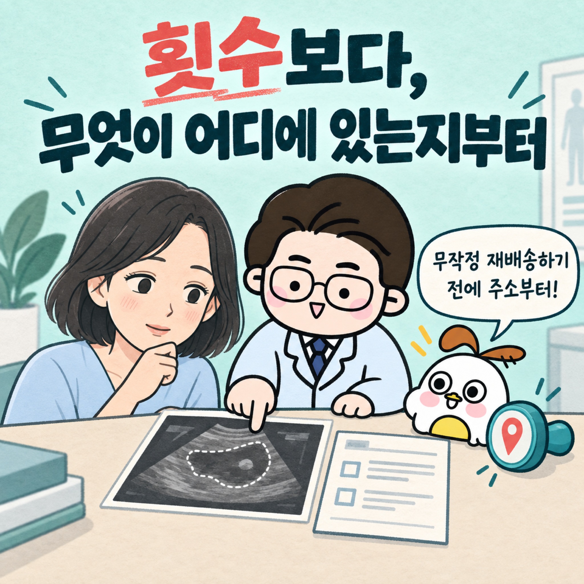 횟수보다, 무엇이 어디에 있는지부터. 무작정 재배송하기 전에 주소부터!