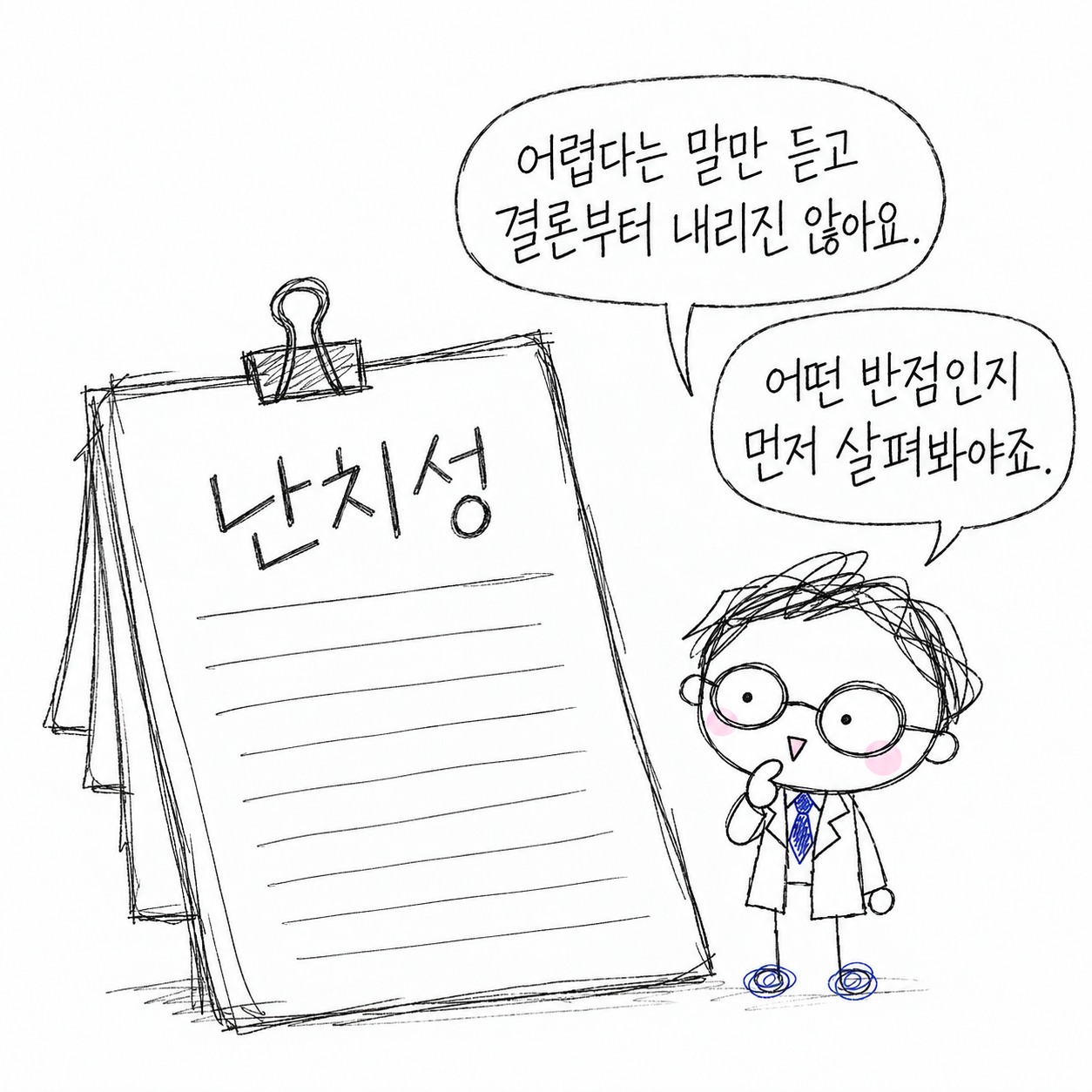 난치성. 어렵다는 말만 듣고 결론부터 내리진 않아요. 어떤 반점인지 먼저 살펴봐야죠.