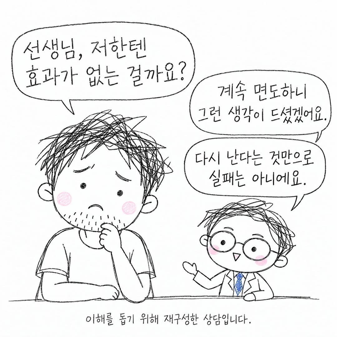 다시 수염이 난다는 것만으로 레이저 제모 실패는 아니에요.