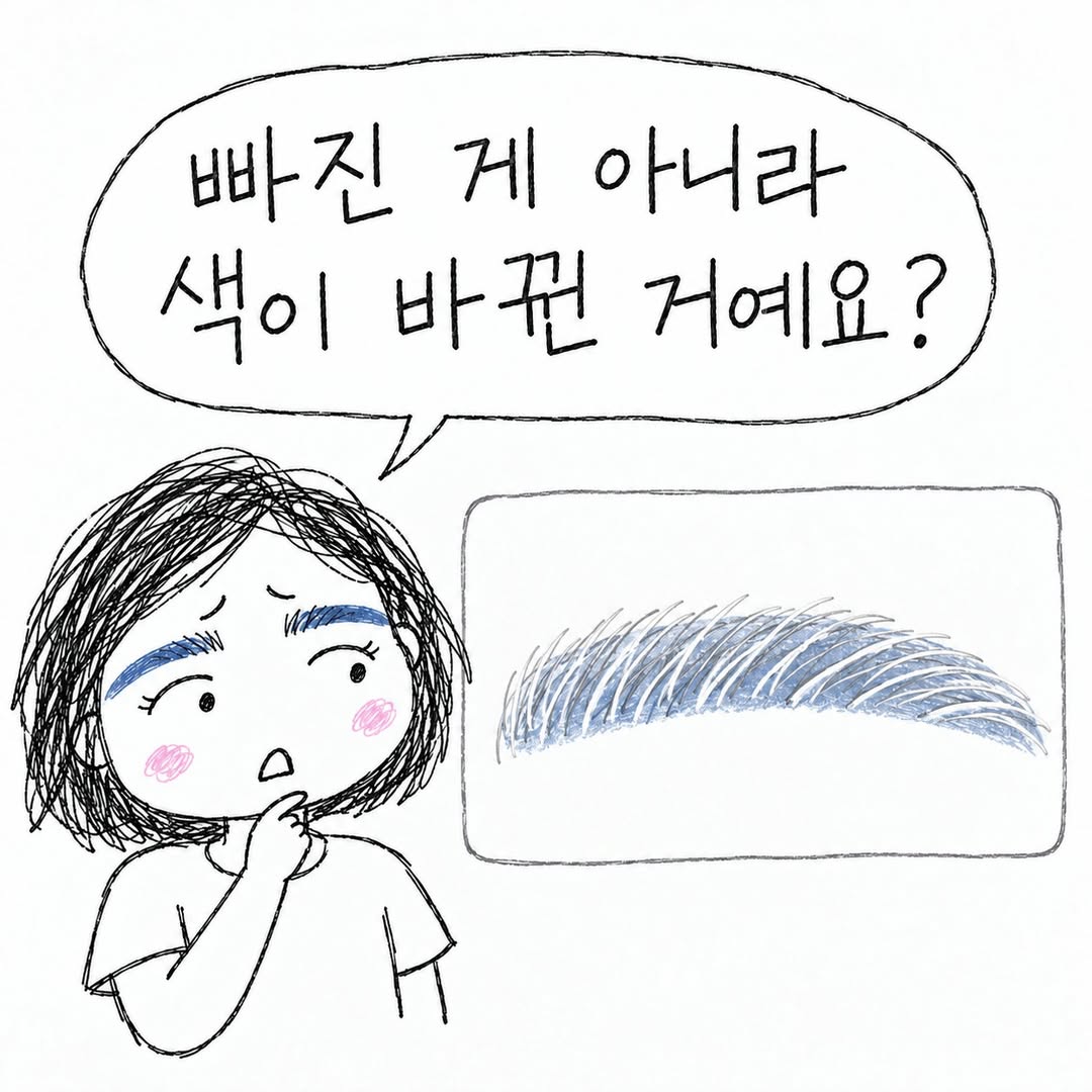 빠진 게 아니라 색이 바뀐 거예요? 일시적으로 하얘지는 것과 실제로 털이 빠지는 건 달라요.